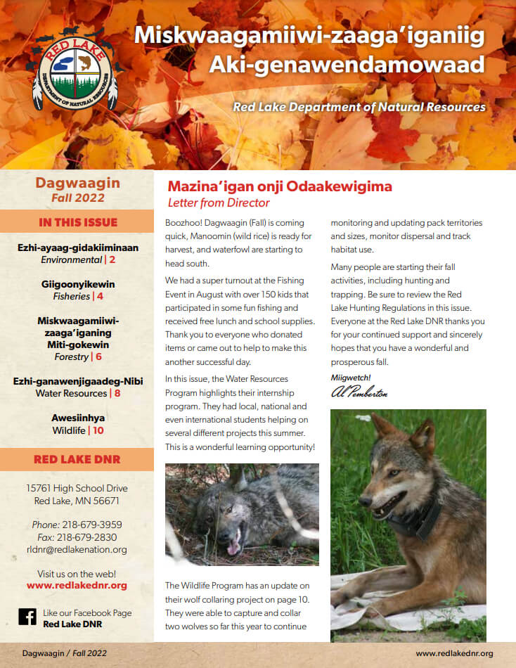 37330 Red Lake DNR Newsletter_Fall 2022